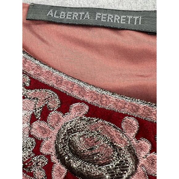 Aeffe Spa Women's Size 2 Fit Flare Sleeveless Mini Dress Multicolor Zip Up - Picture 5 of 7